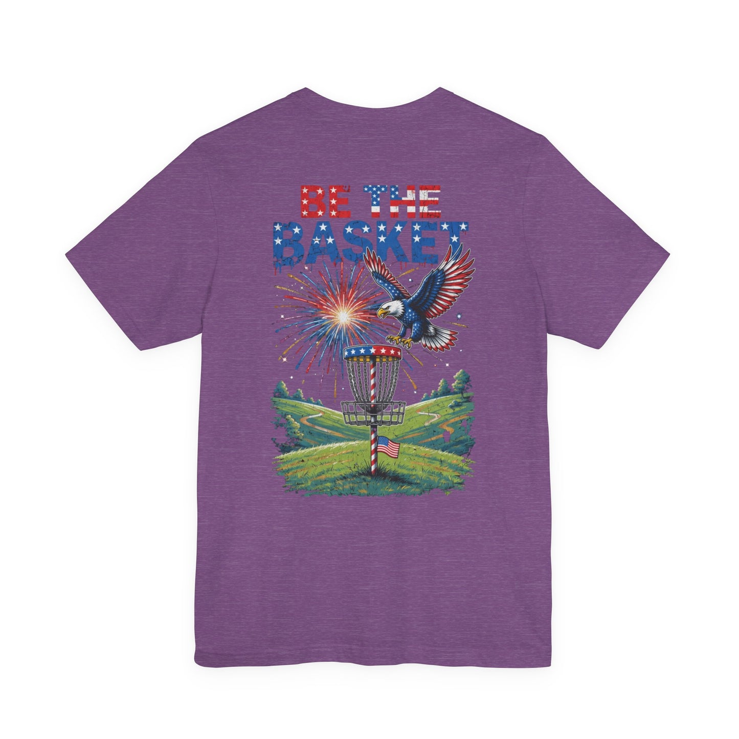 BE THE BASKET Disc Golf America 2026, Celebration Unisex Disc Golf T-Shirt