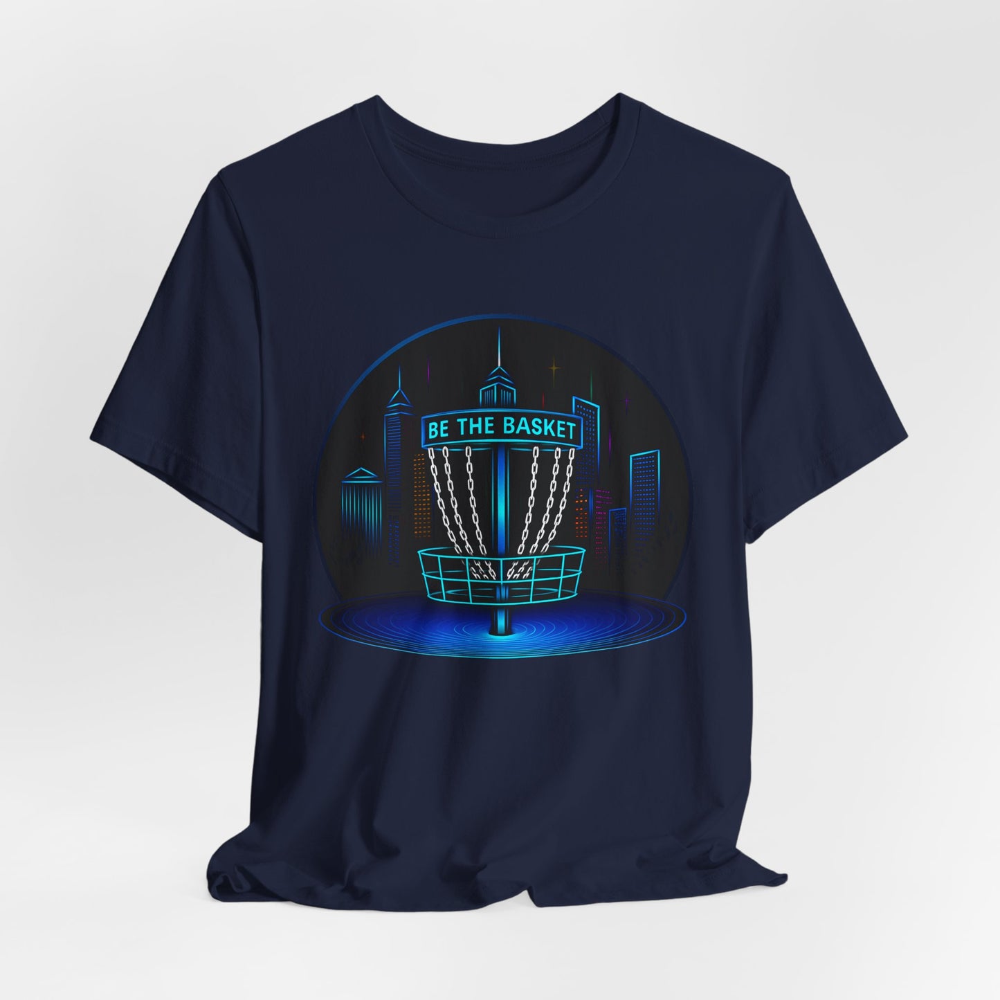 BE THE BASKET Disc Golf Globe 1, Unisex T-Shirt, Disc Golf Shirt