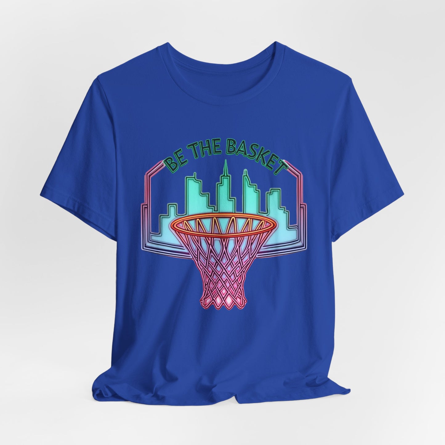 BE THE BASKET Basketball City Net Design 5, Unisex T-Shirt, Disc Golf Shirt