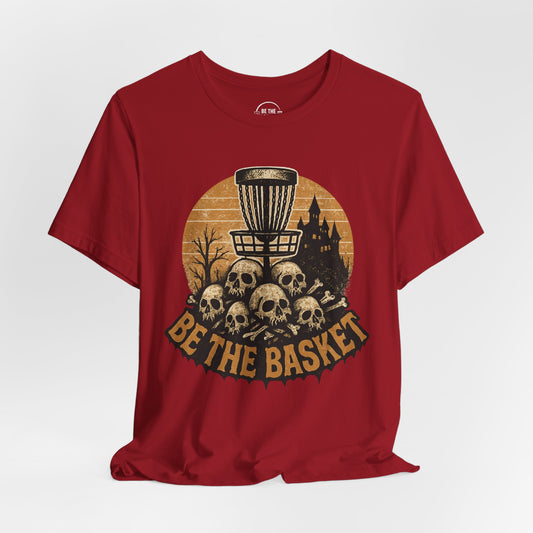BE THE BASKET Disc Golf Halloween Design 9, Disc Golf Unisex T-Shirt