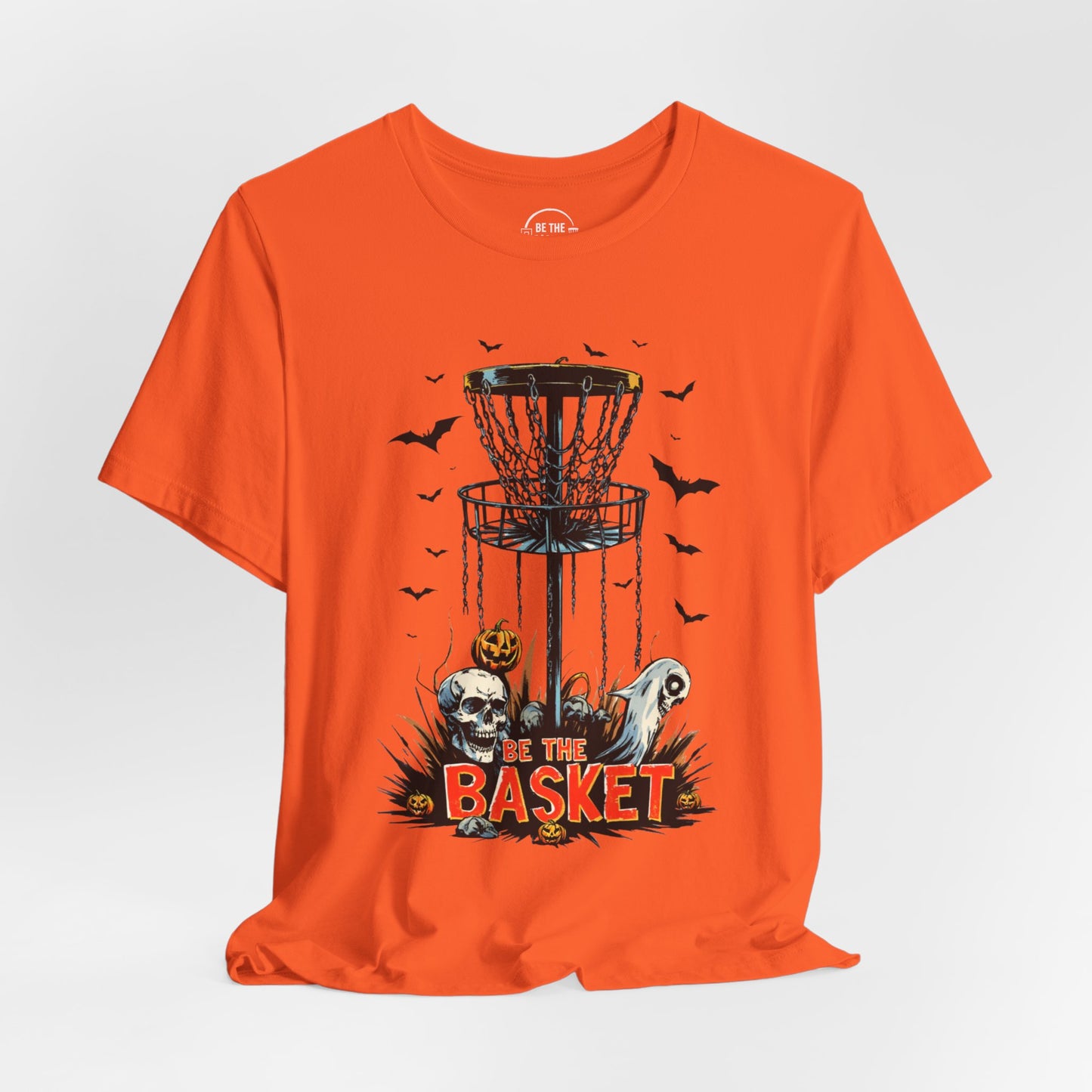 BE THE BASKET Disc Golf Halloween Design 12, Disc Golf Unisex T-Shirt