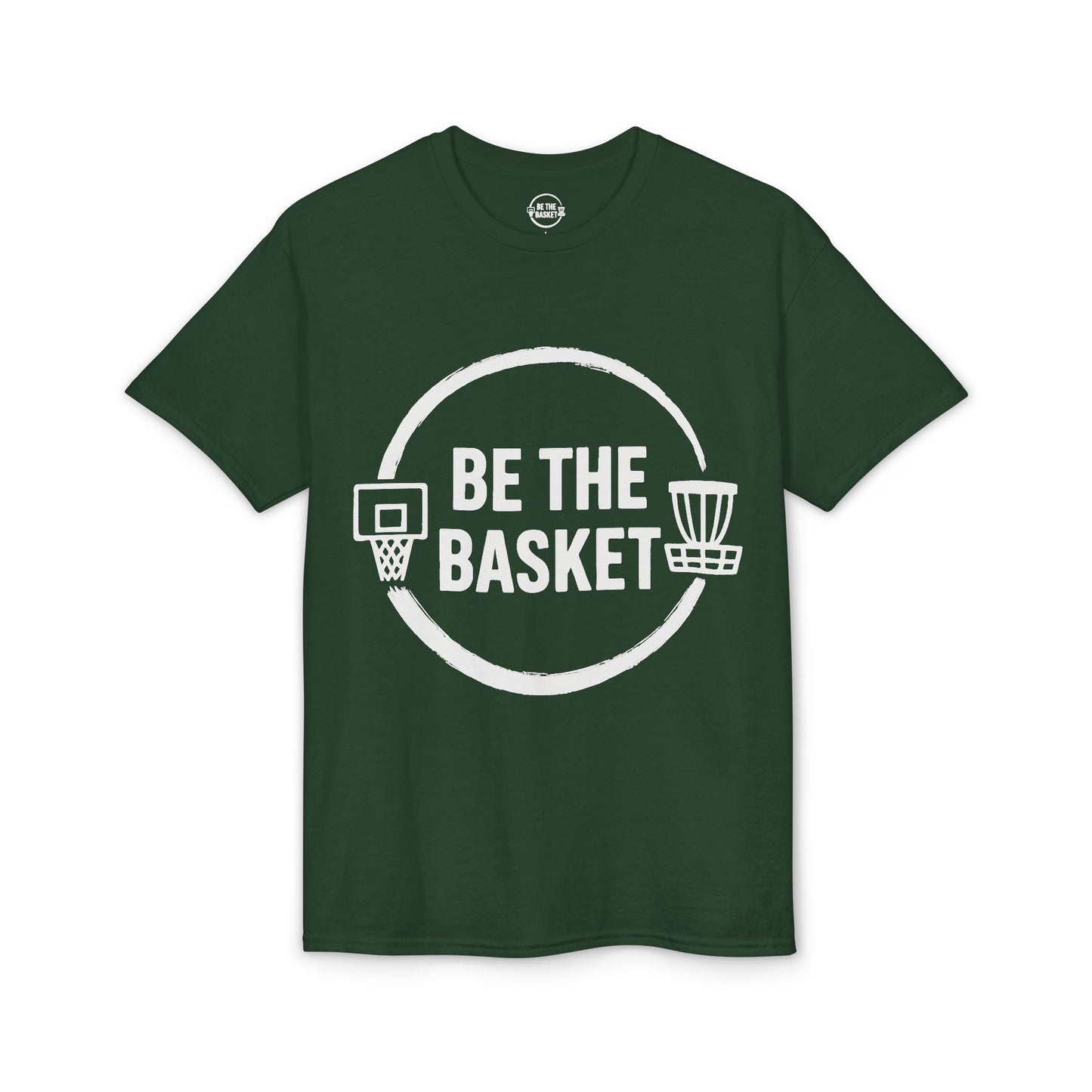 BE THE BASKET White Logo Gear - Dry Blend T-shirt