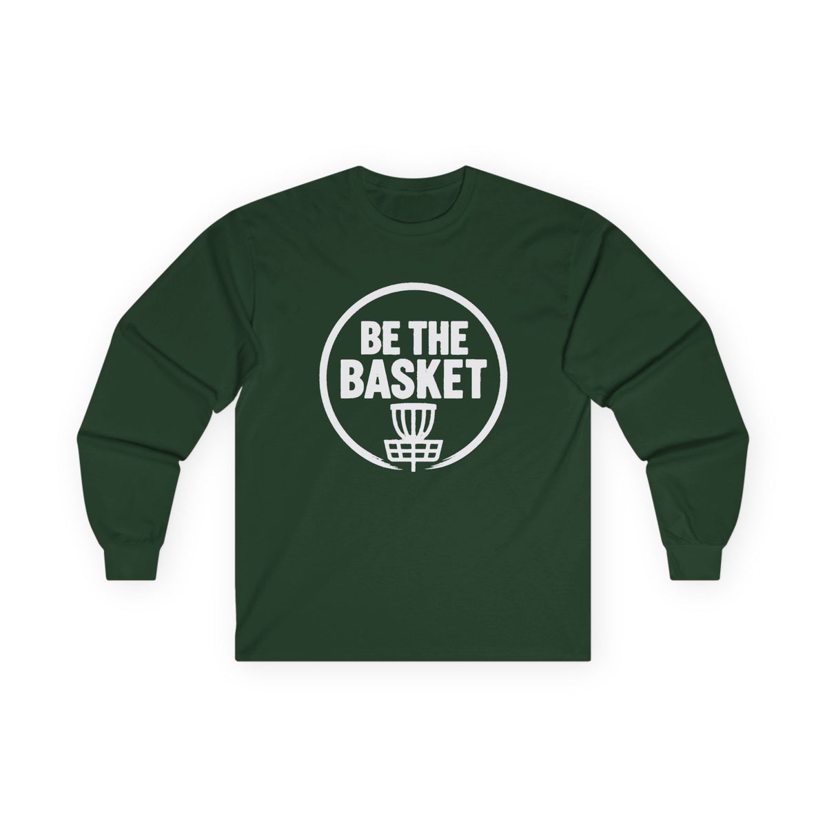 BE THE BASKET Disc Golf Logo Long Sleeve Shirt