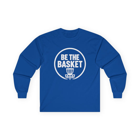 BE THE BASKET Disc Golf Logo Long Sleeve Shirt