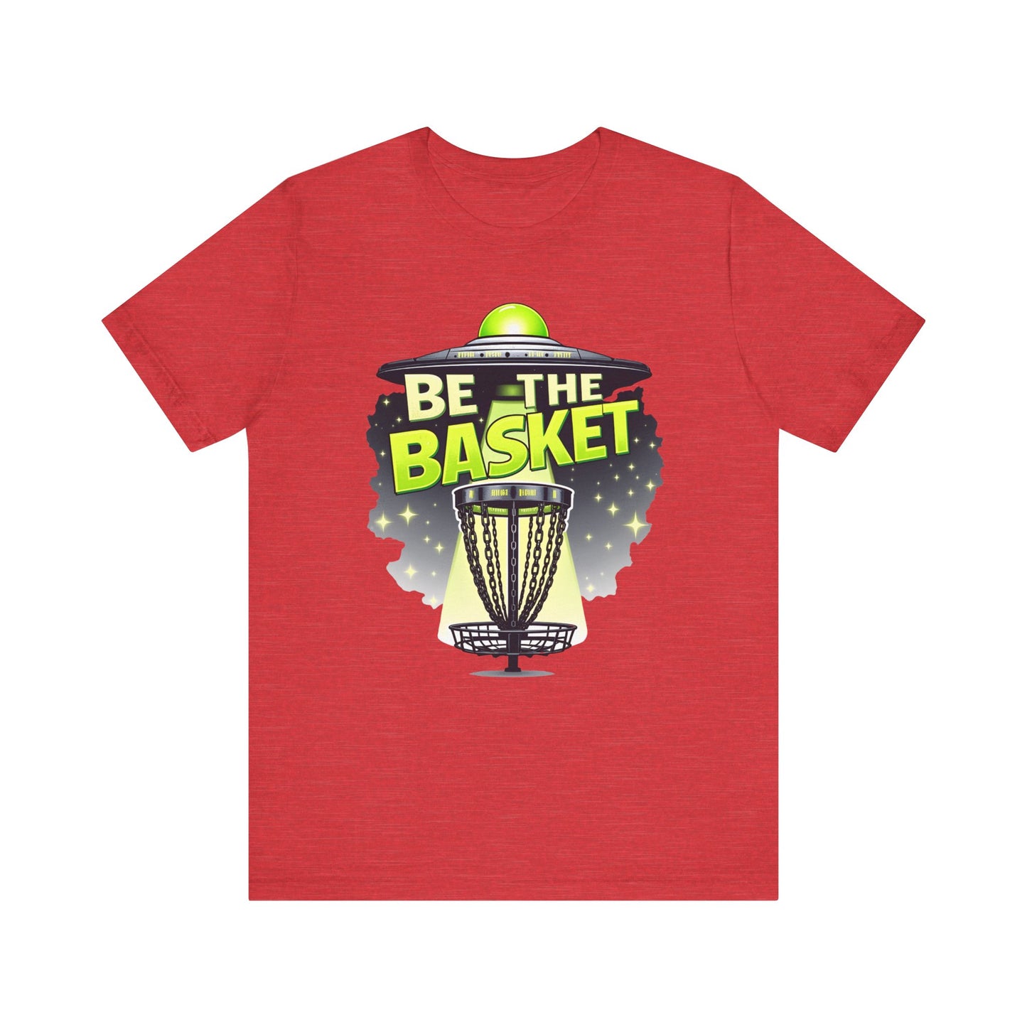 BE THE BASKET Disc Golf Beam Me Up 1, Unisex T-Shirt, Disc Golf Shirt