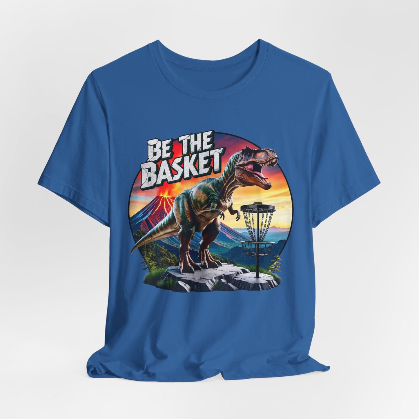 BE THE BASKET Disc Golf T-Rex 2 Unisex T-Shirt