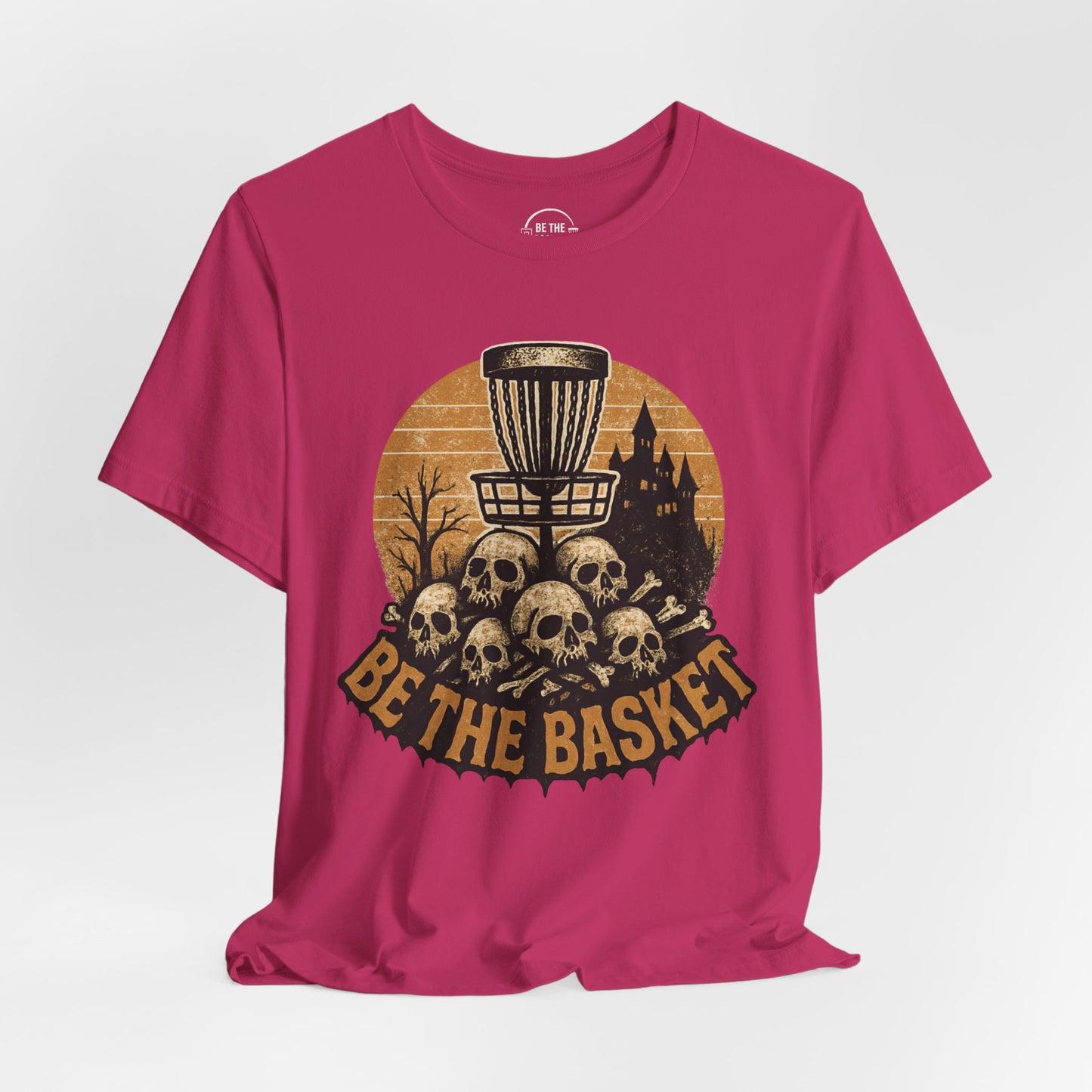 BE THE BASKET Disc Golf Halloween Design 9, Disc Golf Unisex T-Shirt