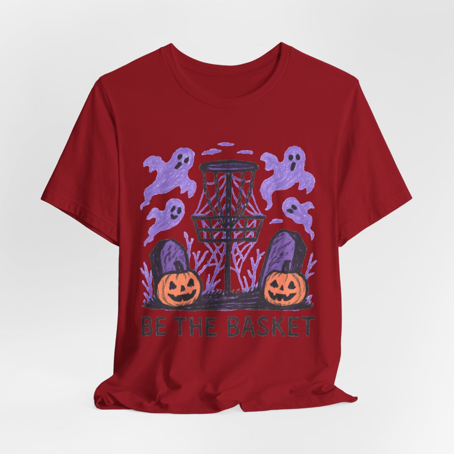 BE THE BASKET Disc Golf Halloween Design 8, Disc Golf Unisex T-Shirt