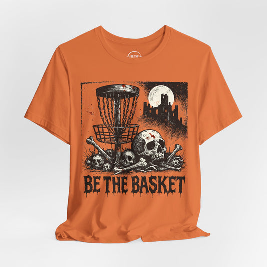 BE THE BASKET Disc Golf Halloween Design 6, Disc Golf Unisex T-Shirt