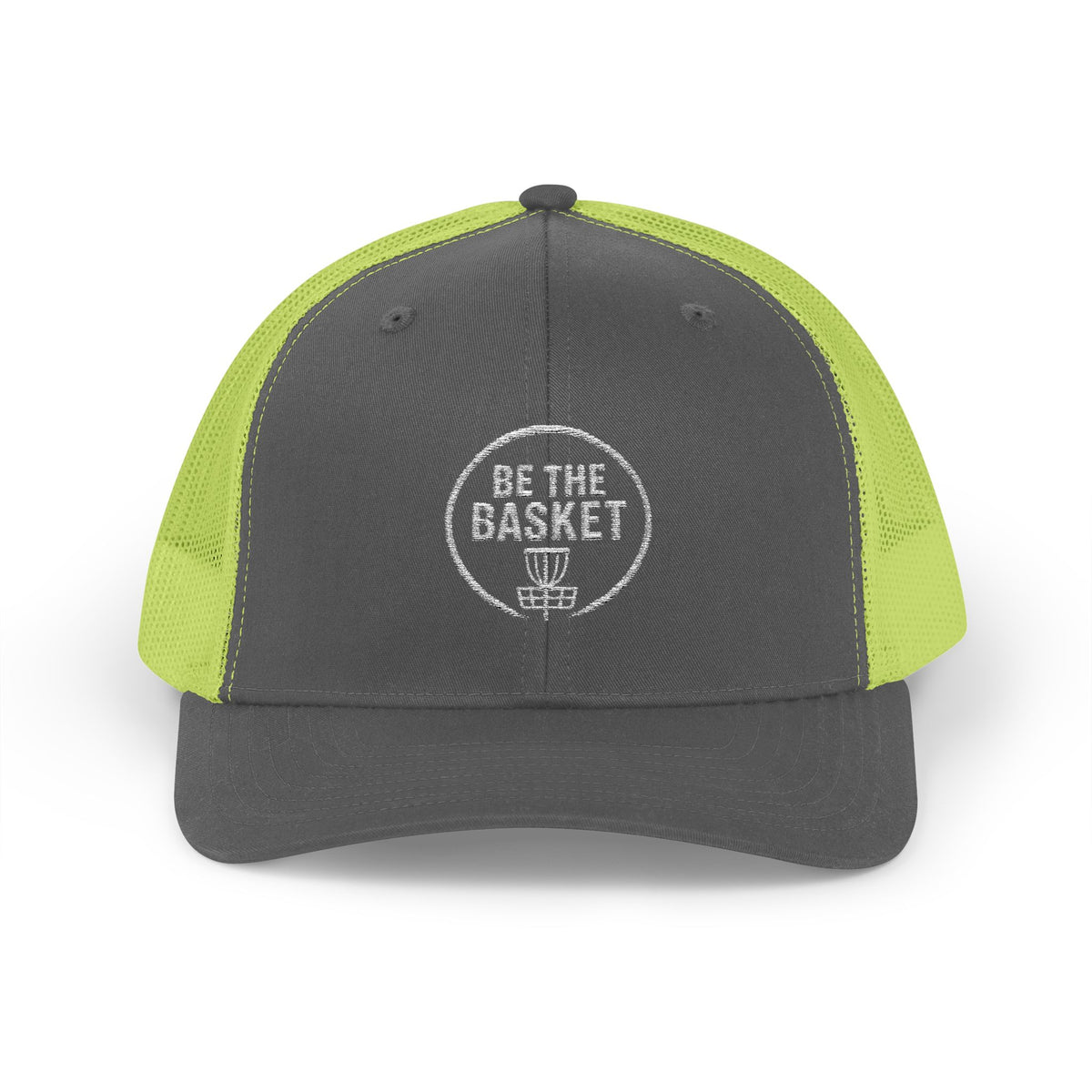 BE THE BASKET - 6606 Snapback Trucker Cap — Vintage Disc Golf Hat