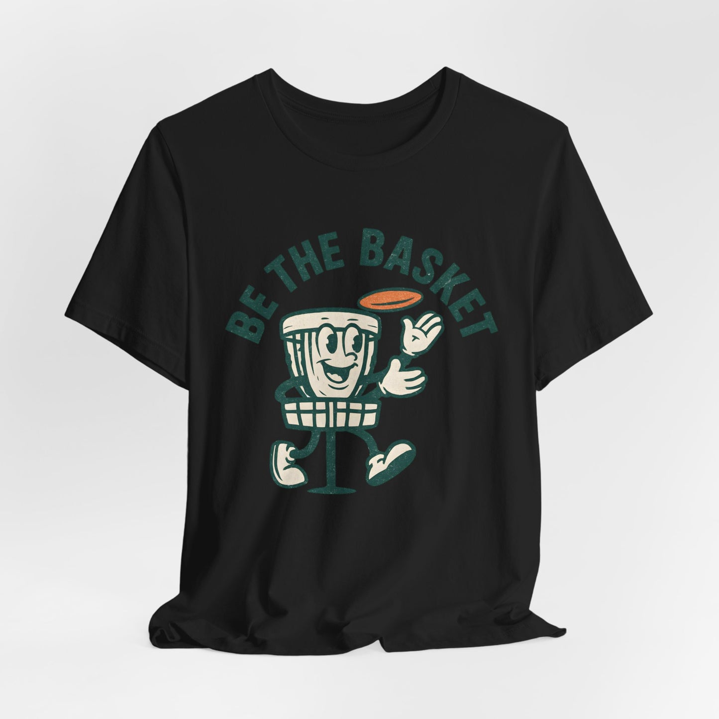 BE THE BASKET Disc Golf Basket Guy, Unisex T-Shirt