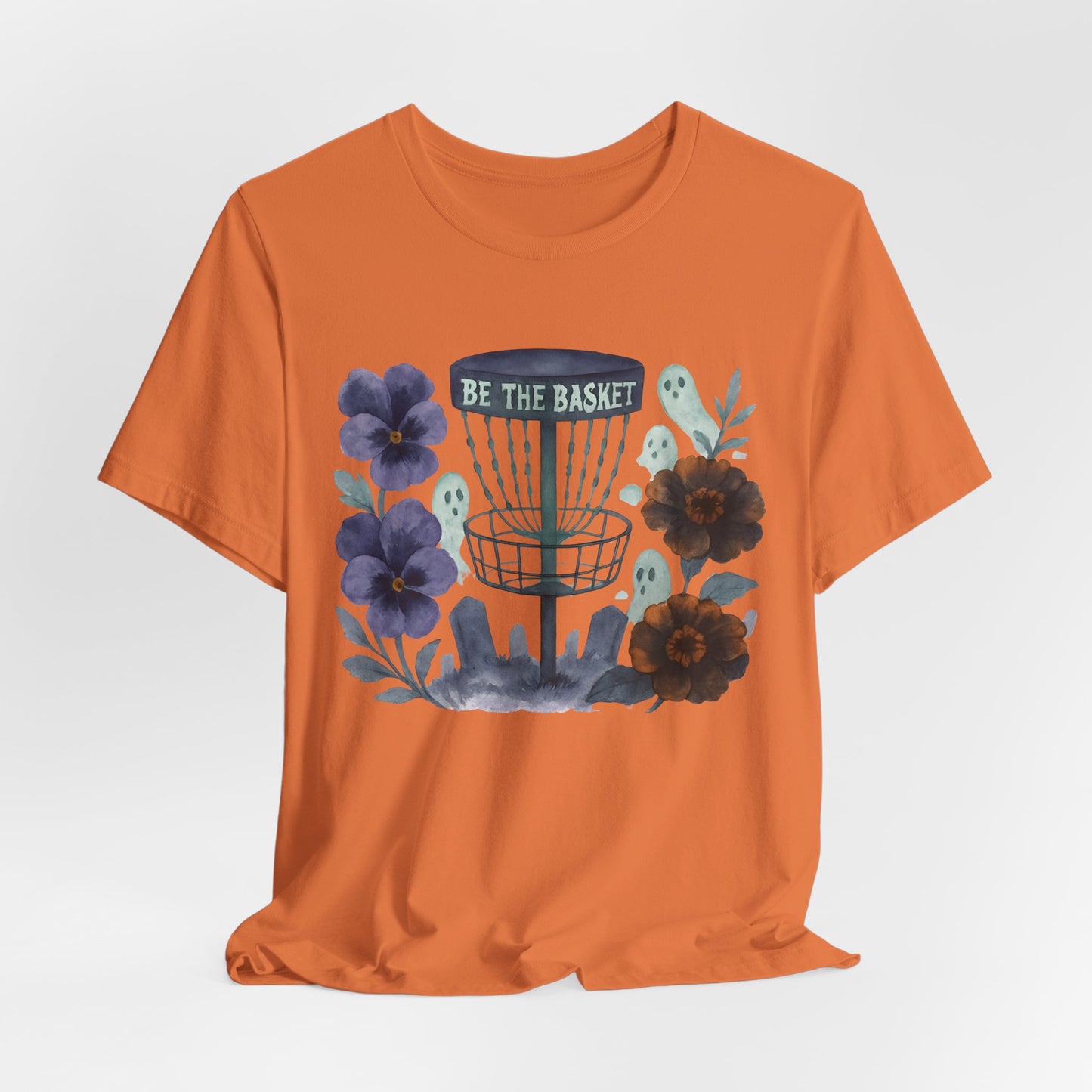 BE THE BASKET Disc Golf Halloween Design 7, Disc Golf Unisex T-Shirt