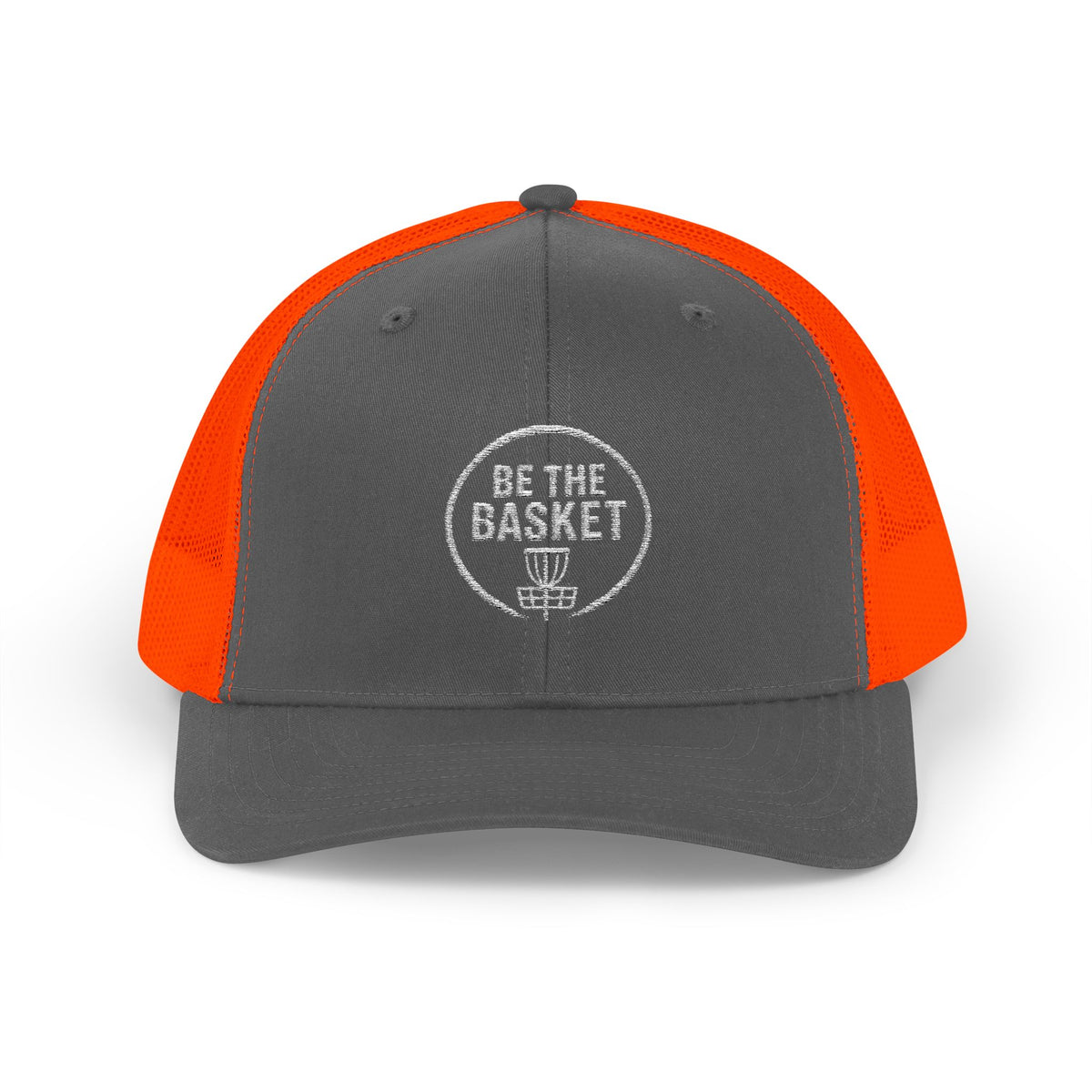 BE THE BASKET - 6606 Snapback Trucker Cap — Vintage Disc Golf Hat