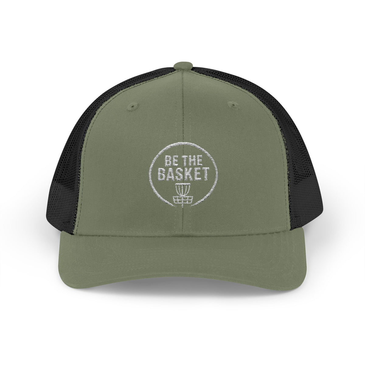 BE THE BASKET - 6606 Snapback Trucker Cap — Vintage Disc Golf Hat