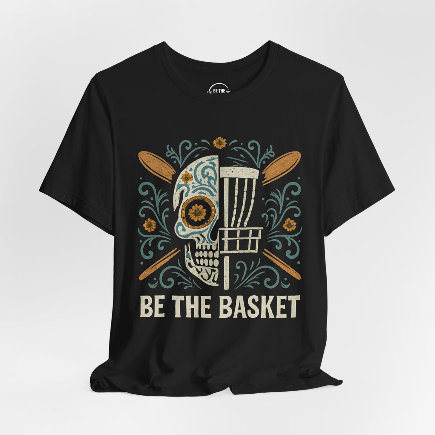 BE THE BASKET Disc Golf Halloween Design 28, Disc Golf Unisex T-Shirt