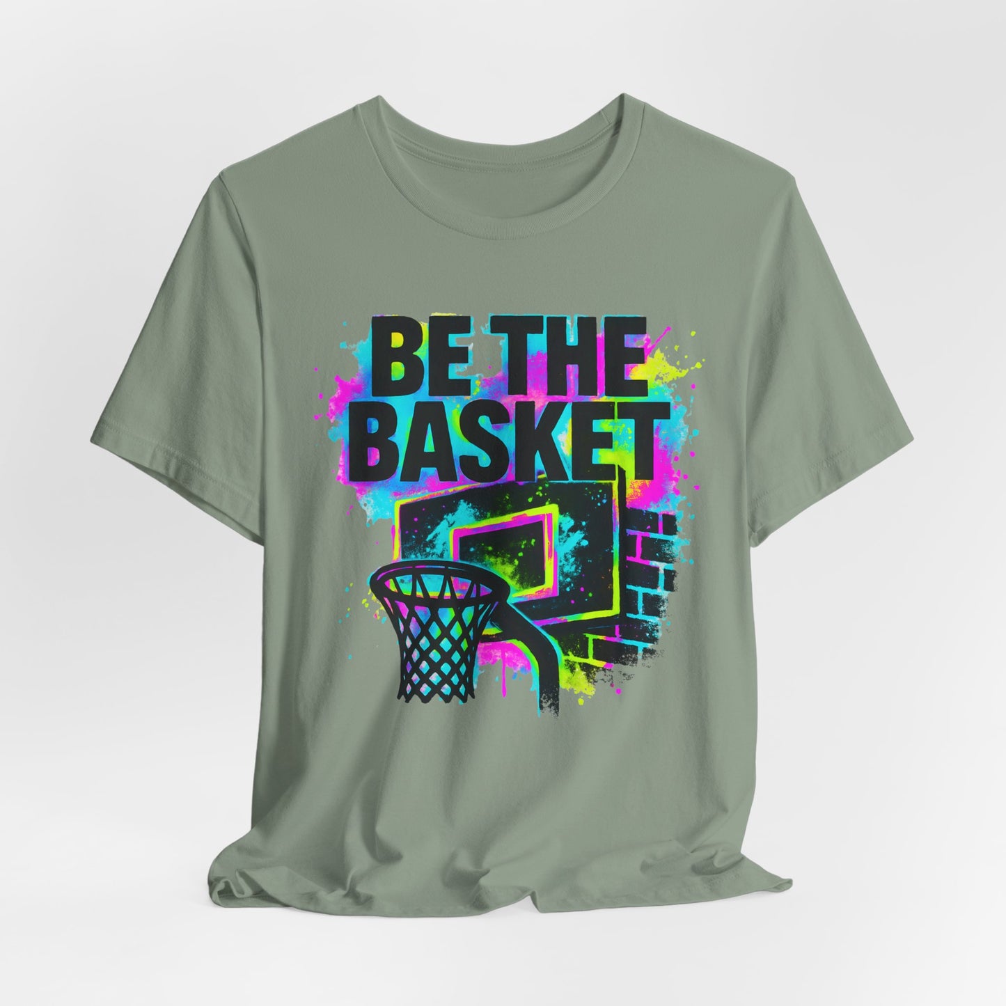 BE THE BASKET Basketball Goal Colorful 5, Unisex T-Shirt, Disc Golf Shirt