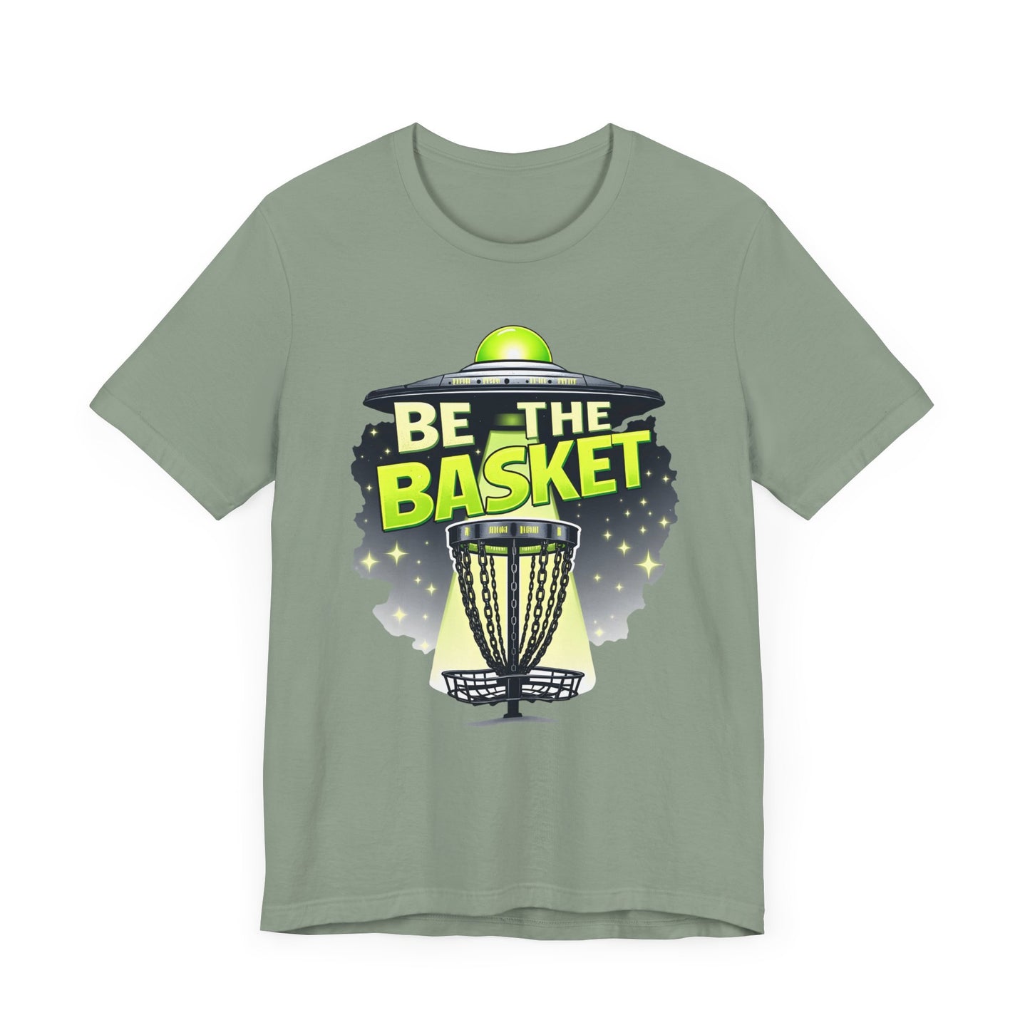 BE THE BASKET Disc Golf Beam Me Up 1, Unisex T-Shirt, Disc Golf Shirt