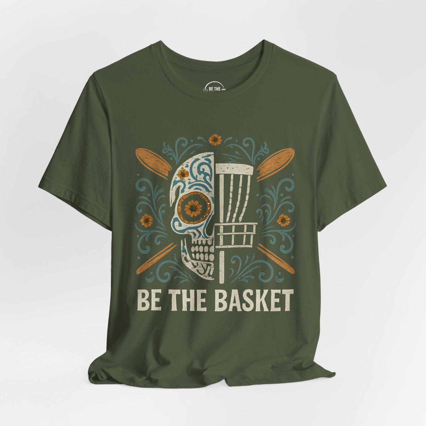BE THE BASKET Disc Golf Halloween Design 28, Disc Golf Unisex T-Shirt