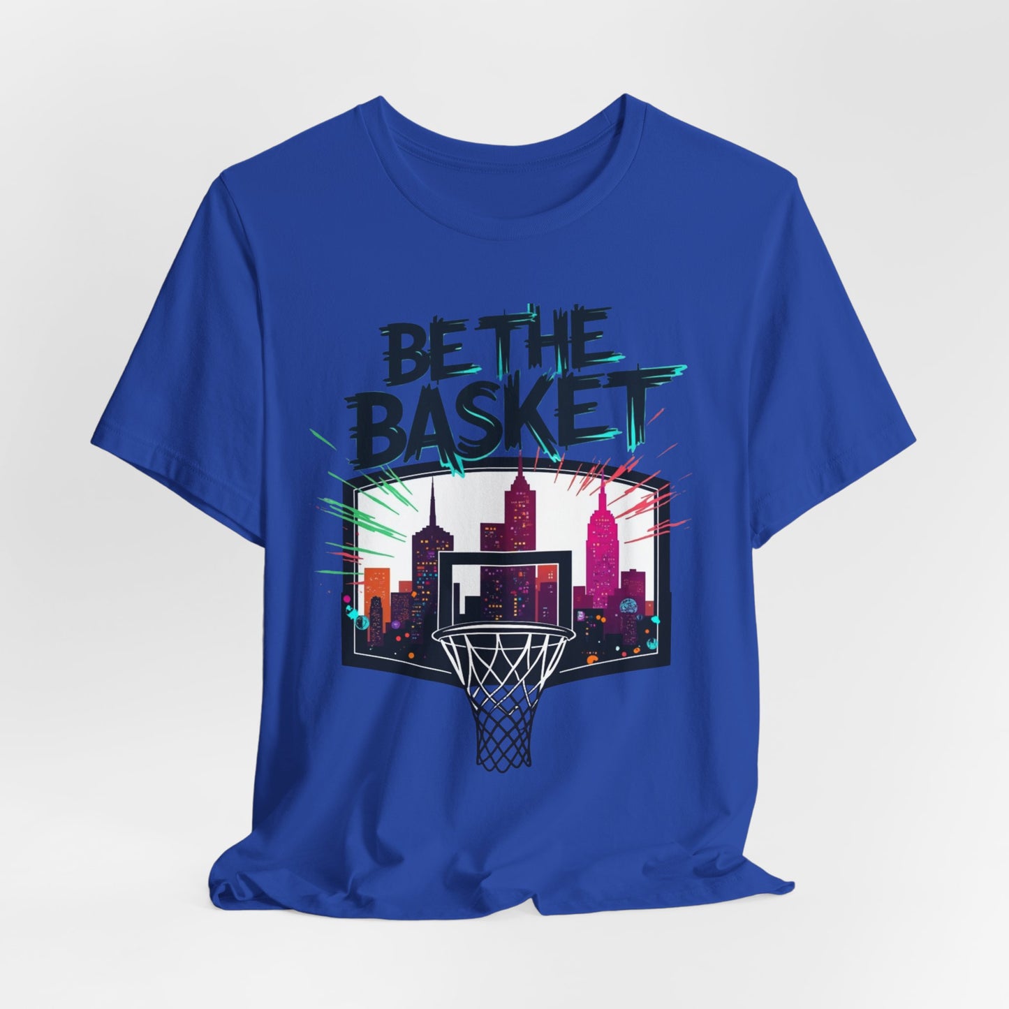 BE THE BASKET Skyline 5 Basketball Unisex T-Shirt, Basketball Shirt