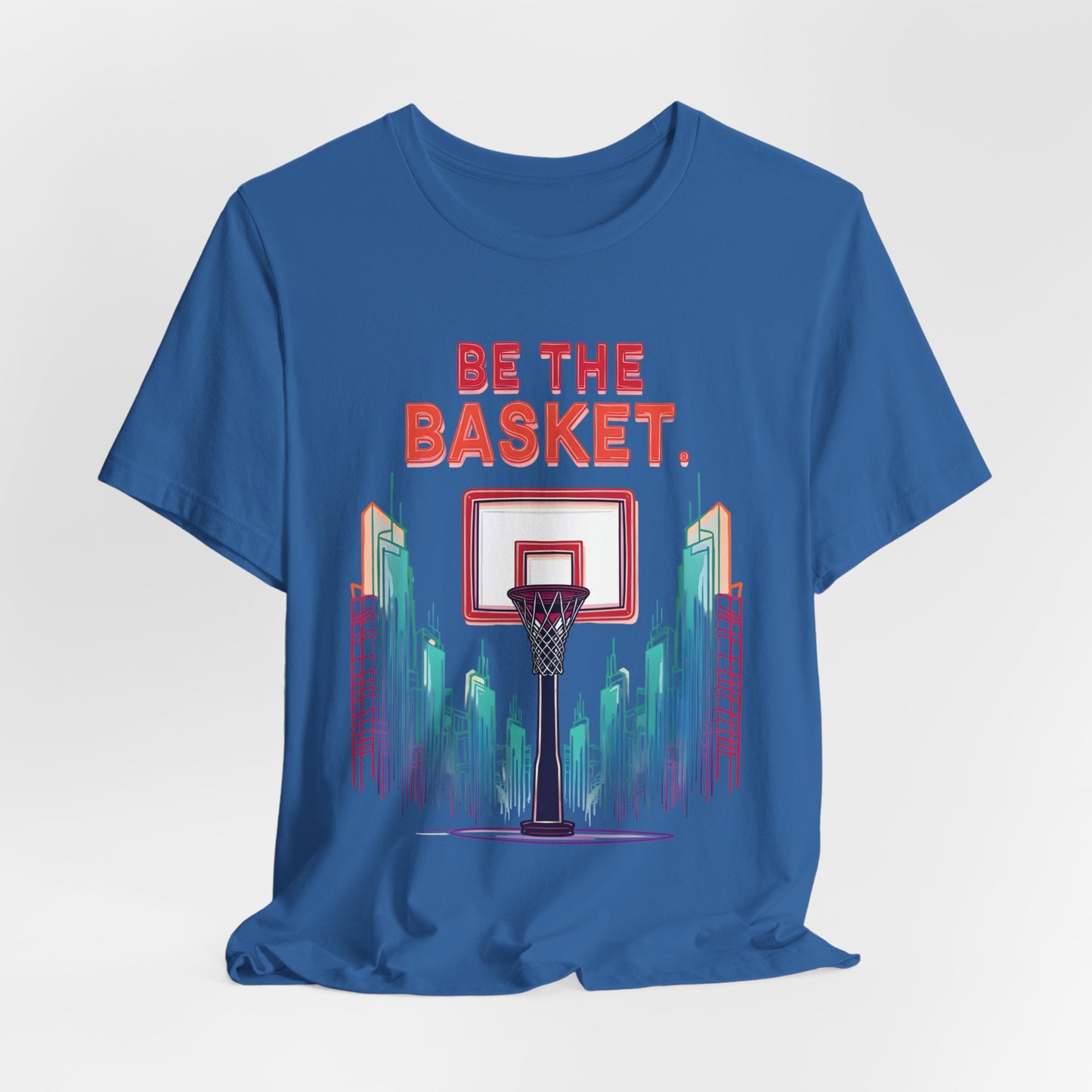 BE THE BASKET Basketball City Net Design 6, Unisex T-Shirt, Disc Golf Shirt