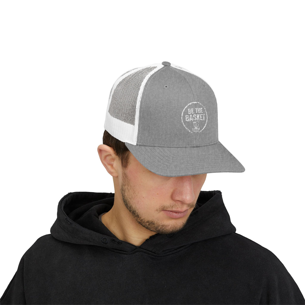 BE THE BASKET - 6606 Snapback Trucker Cap — Vintage Disc Golf Hat