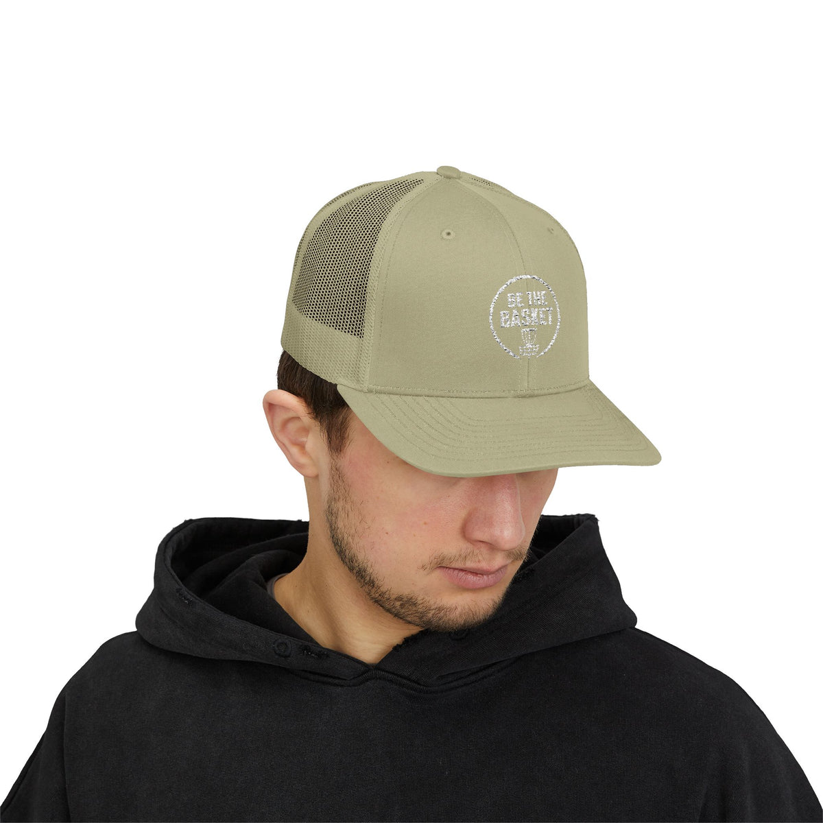 BE THE BASKET - 6606 Snapback Trucker Cap — Vintage Disc Golf Hat