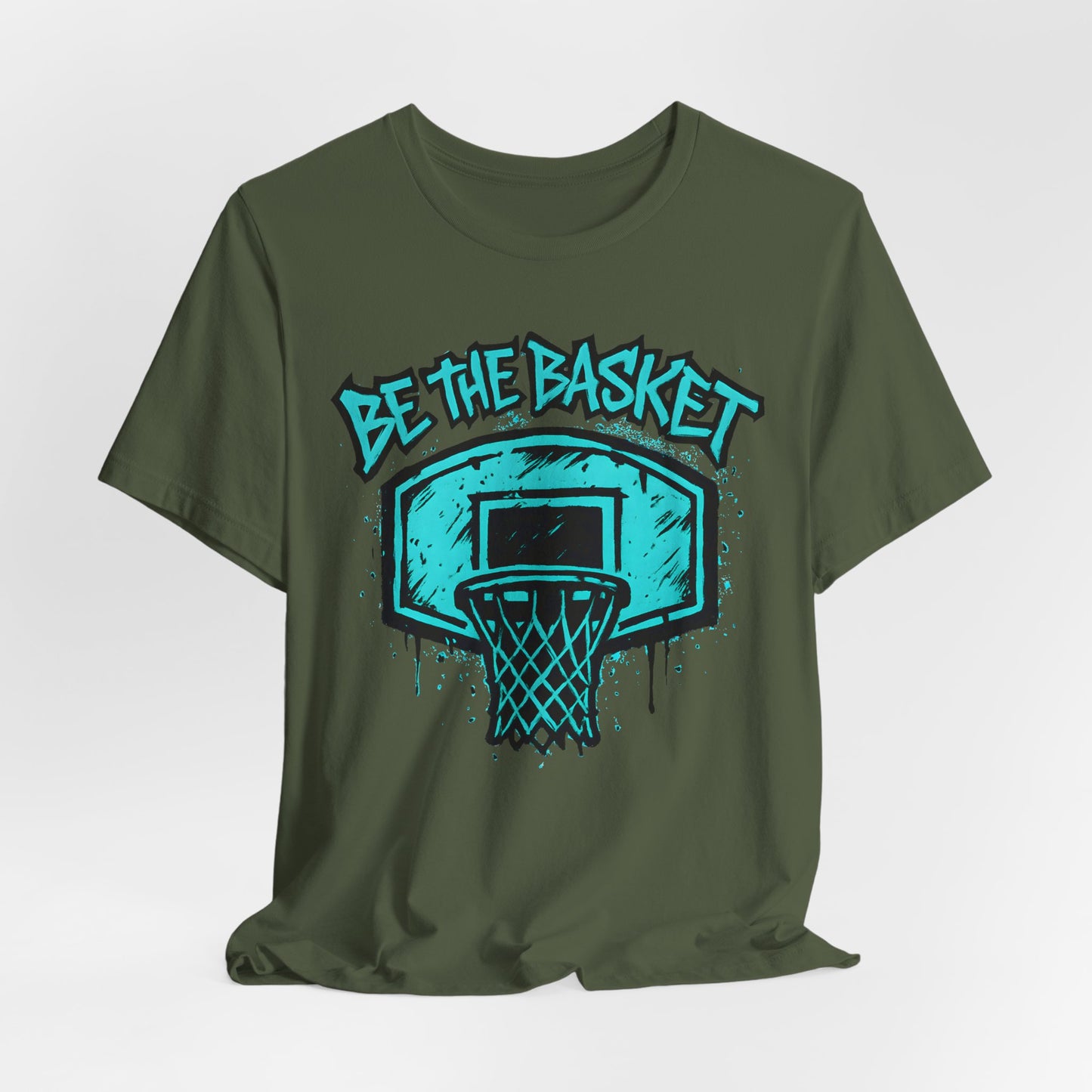BE THE BASKET Basketball Graffiti Blue 2, Basketball Unisex T-Shirt
