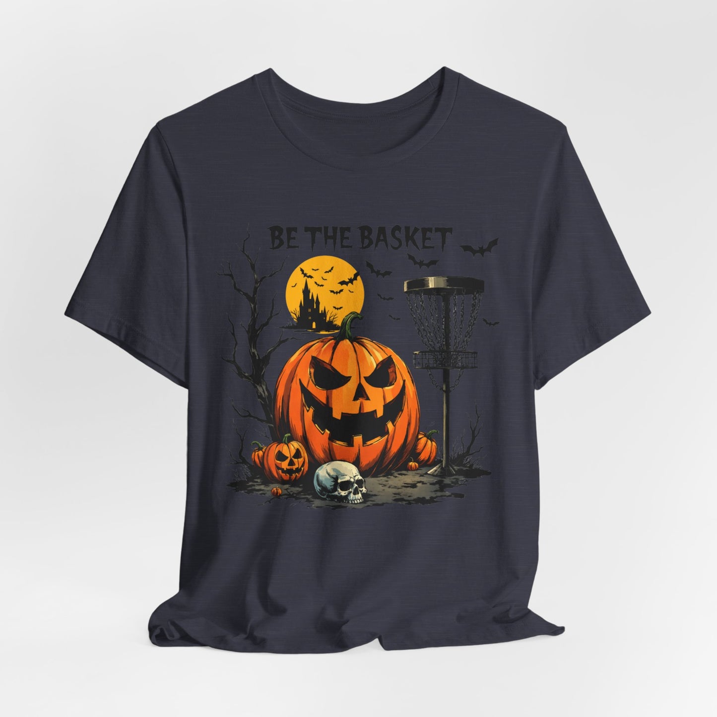 BE THE BASKET Disc Golf Halloween Design 5, Disc Golf Unisex T-Shirt