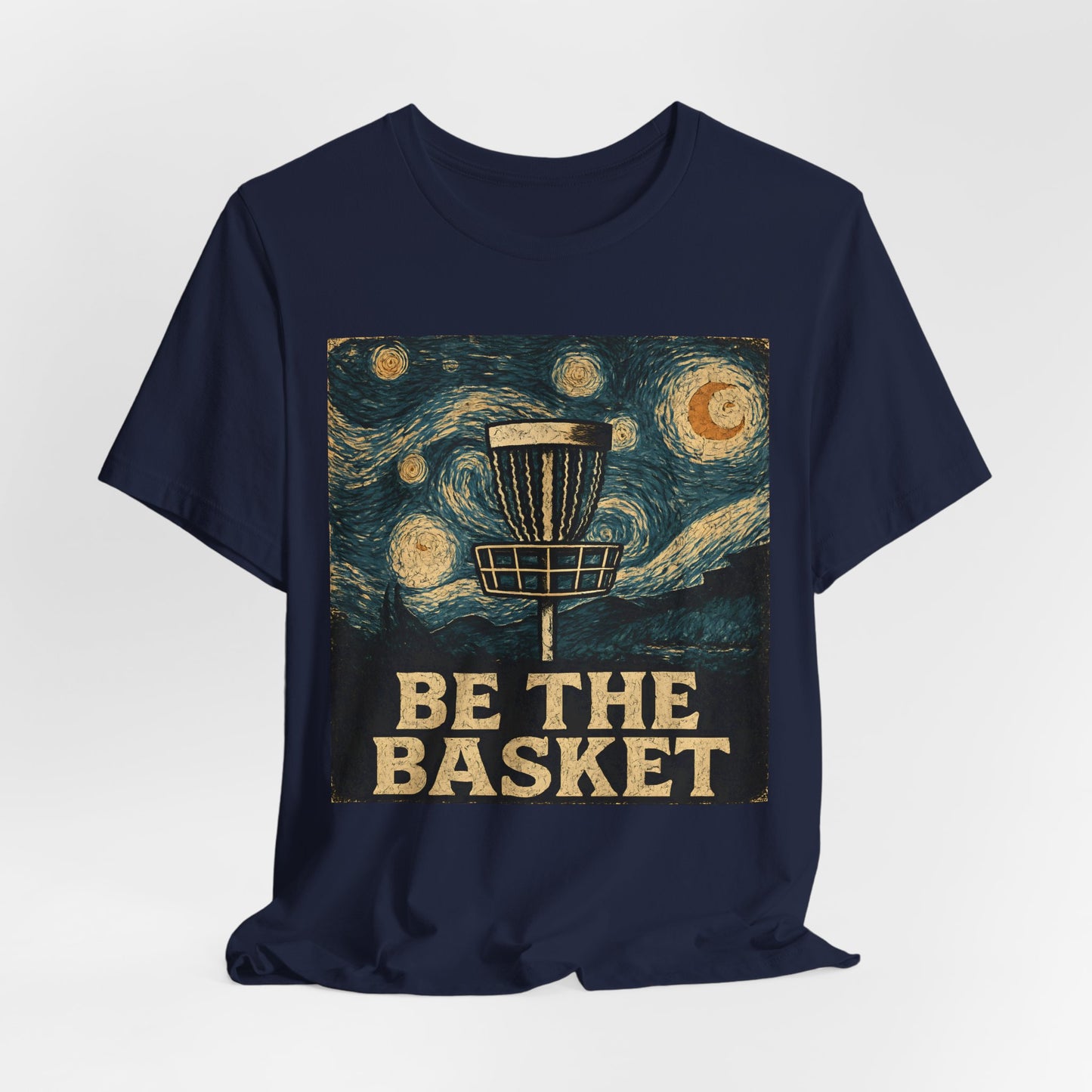BE THE BASKET Disc Golf Van Gogh 2, Unisex T-Shirt, Disc Golf Shirt