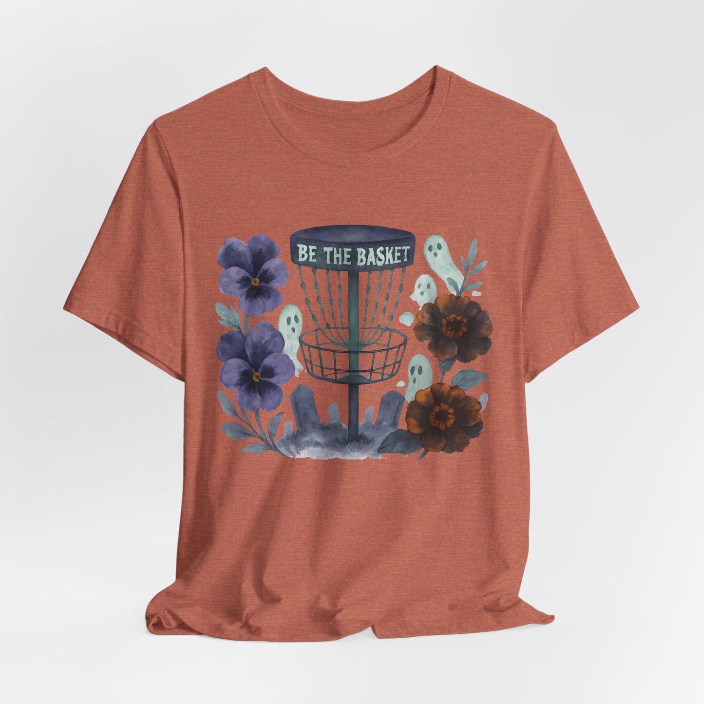 BE THE BASKET Disc Golf Halloween Design 7, Disc Golf Unisex T-Shirt