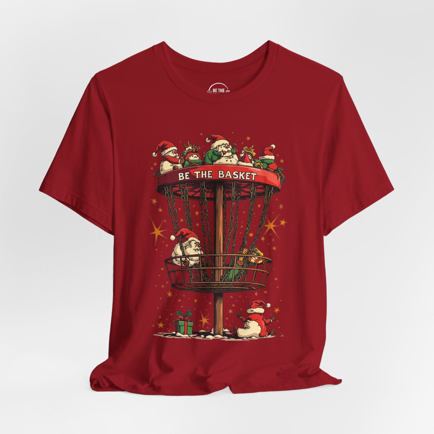 BE THE BASKET Disc Golf Christmas 12 - Disc Golf Unisex T-Shirt
