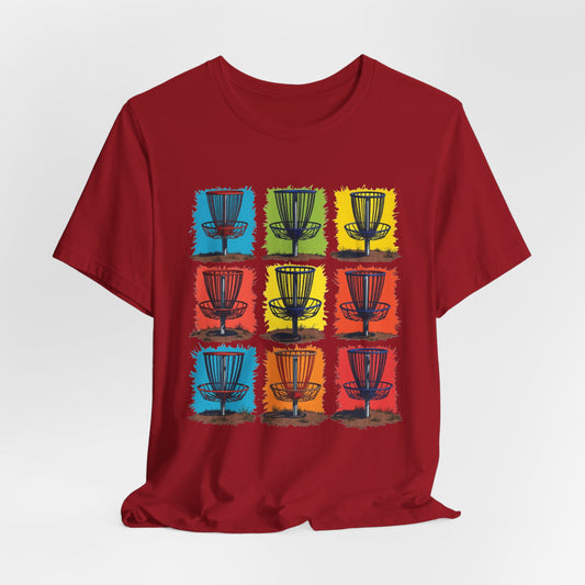 Disc Golf Pop Art 2  Unisex T-Shirt, Disc Golf Shirt