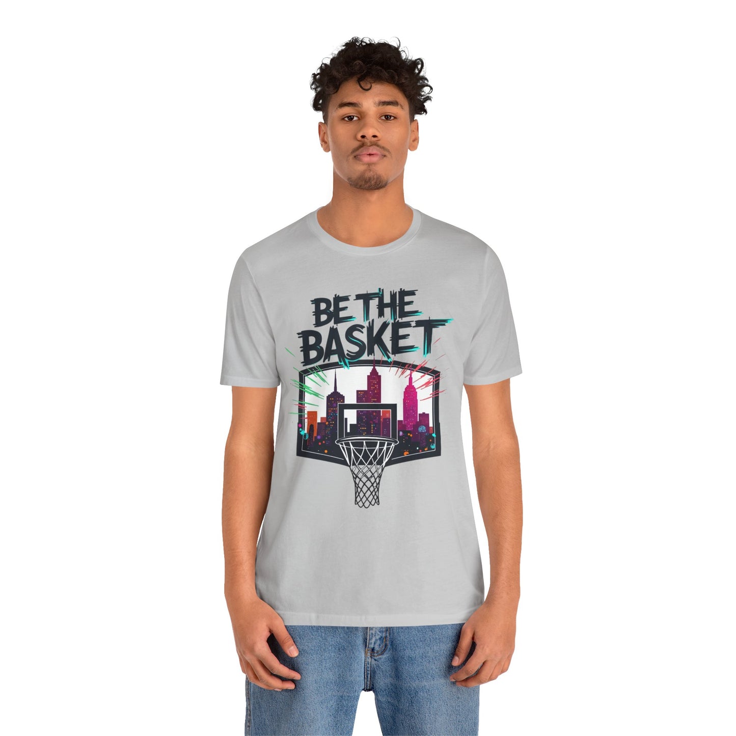 BE THE BASKET Skyline 5 Basketball Unisex T-Shirt, Basketball Shirt