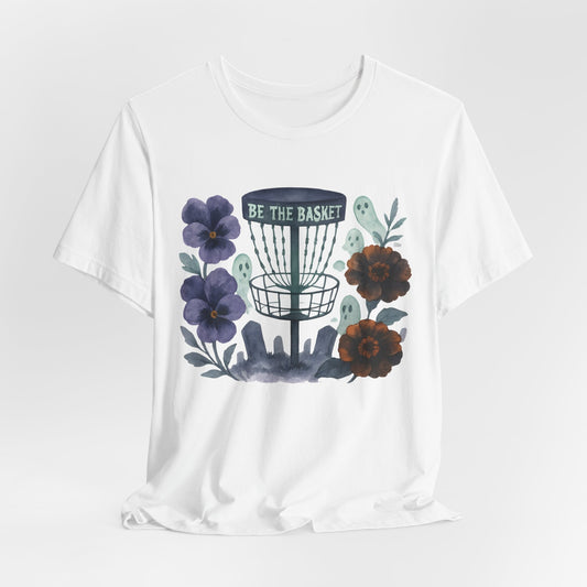 BE THE BASKET Disc Golf Halloween Design 7, Disc Golf Unisex T-Shirt
