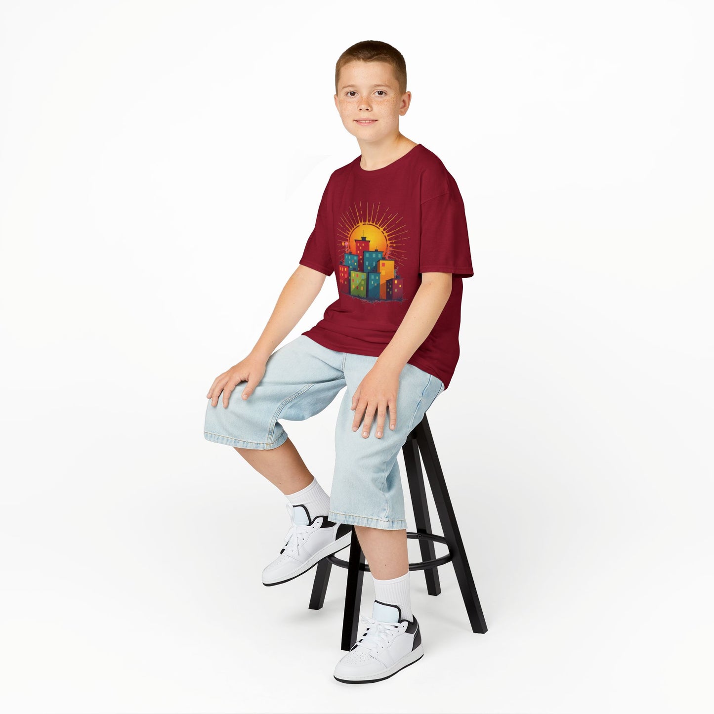 Kid's Sunny City Design, Unisex AwesomeT-Shirt