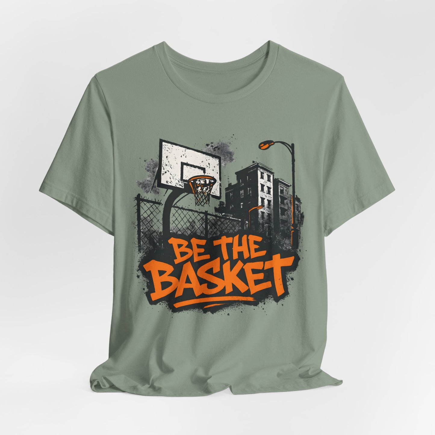 BE THE BASKET Basketball City Graffiti 3, Unisex T-Shirt, Disc Golf Shirt