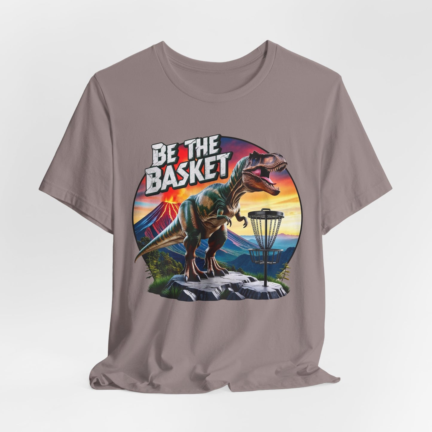 BE THE BASKET Disc Golf T-Rex 2 Unisex T-Shirt