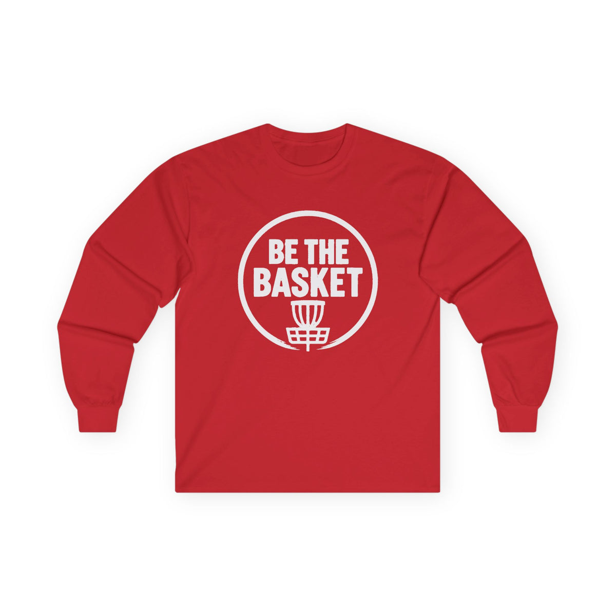 BE THE BASKET Disc Golf Logo Long Sleeve Shirt