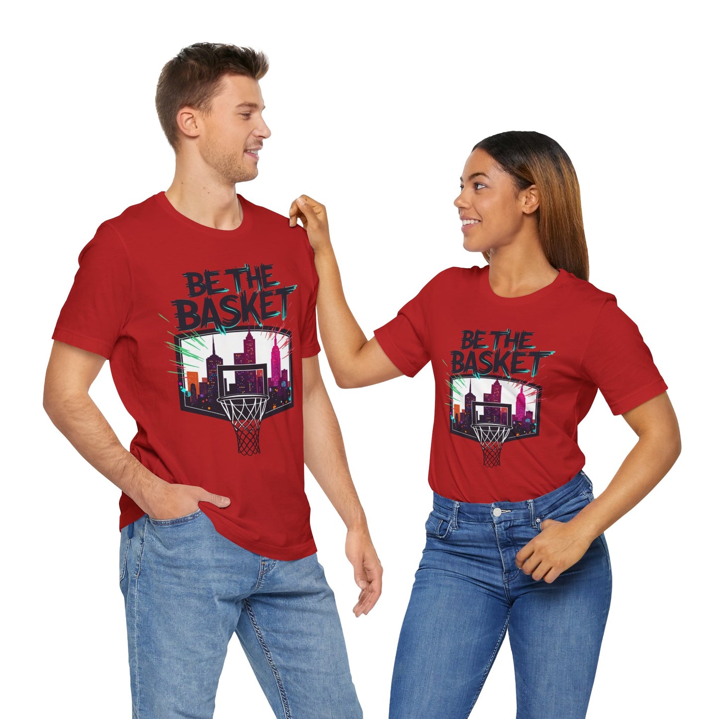 BE THE BASKET Skyline 5 Basketball Unisex T-Shirt, Basketball Shirt