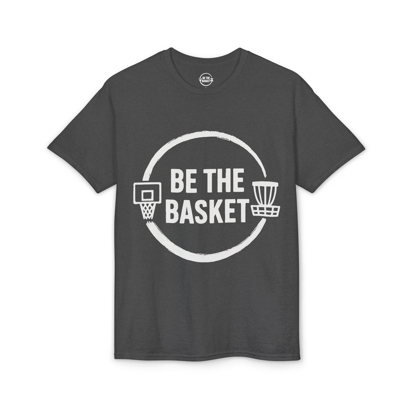BE THE BASKET White Logo Gear - Dry Blend T-shirt