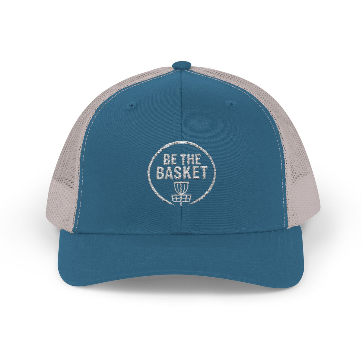 BE THE BASKET - 6606 Snapback Trucker Cap — Vintage Disc Golf Hat