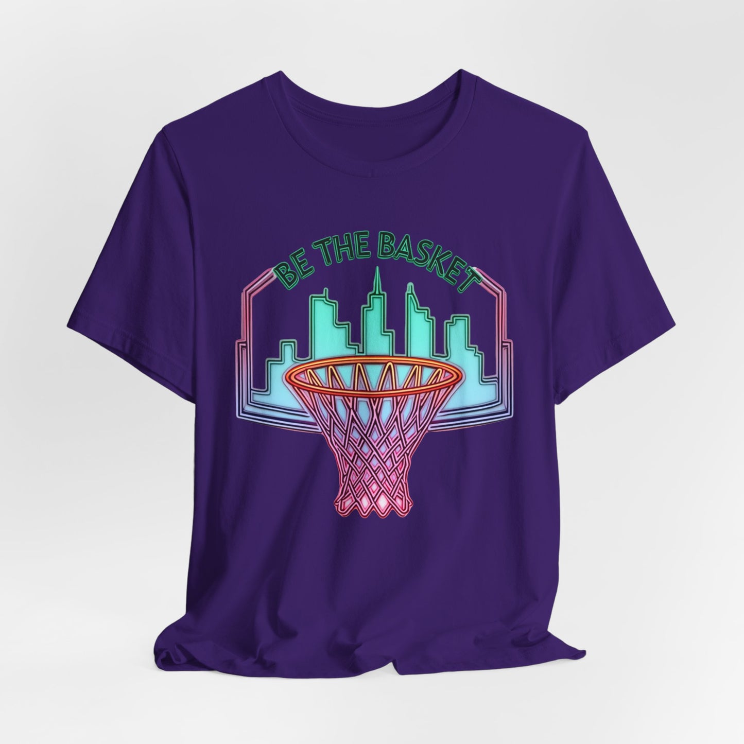 BE THE BASKET Basketball City Net Design 5, Unisex T-Shirt, Disc Golf Shirt