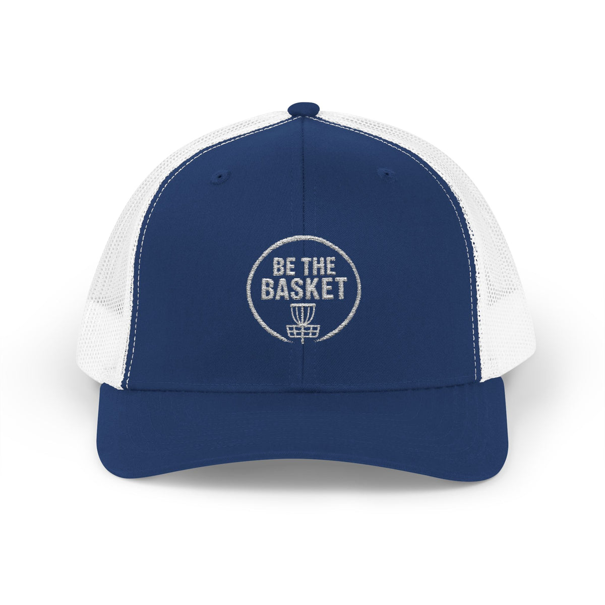 BE THE BASKET - 6606 Snapback Trucker Cap — Vintage Disc Golf Hat