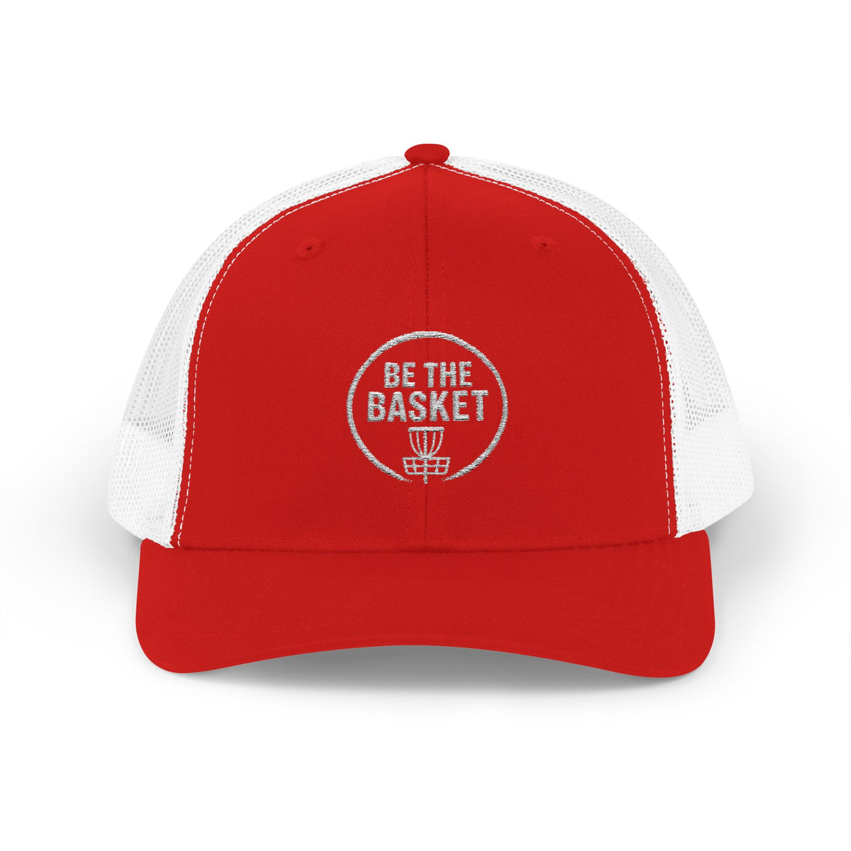 BE THE BASKET - 6606 Snapback Trucker Cap — Vintage Disc Golf Hat