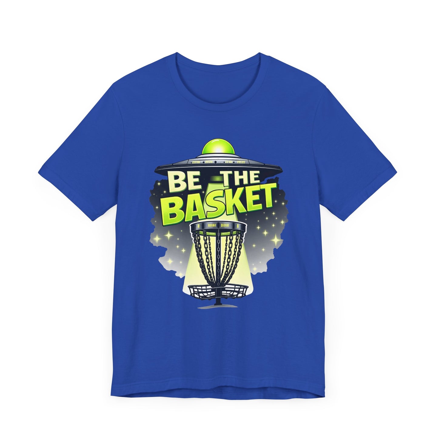 BE THE BASKET Disc Golf Beam Me Up 1, Unisex T-Shirt, Disc Golf Shirt
