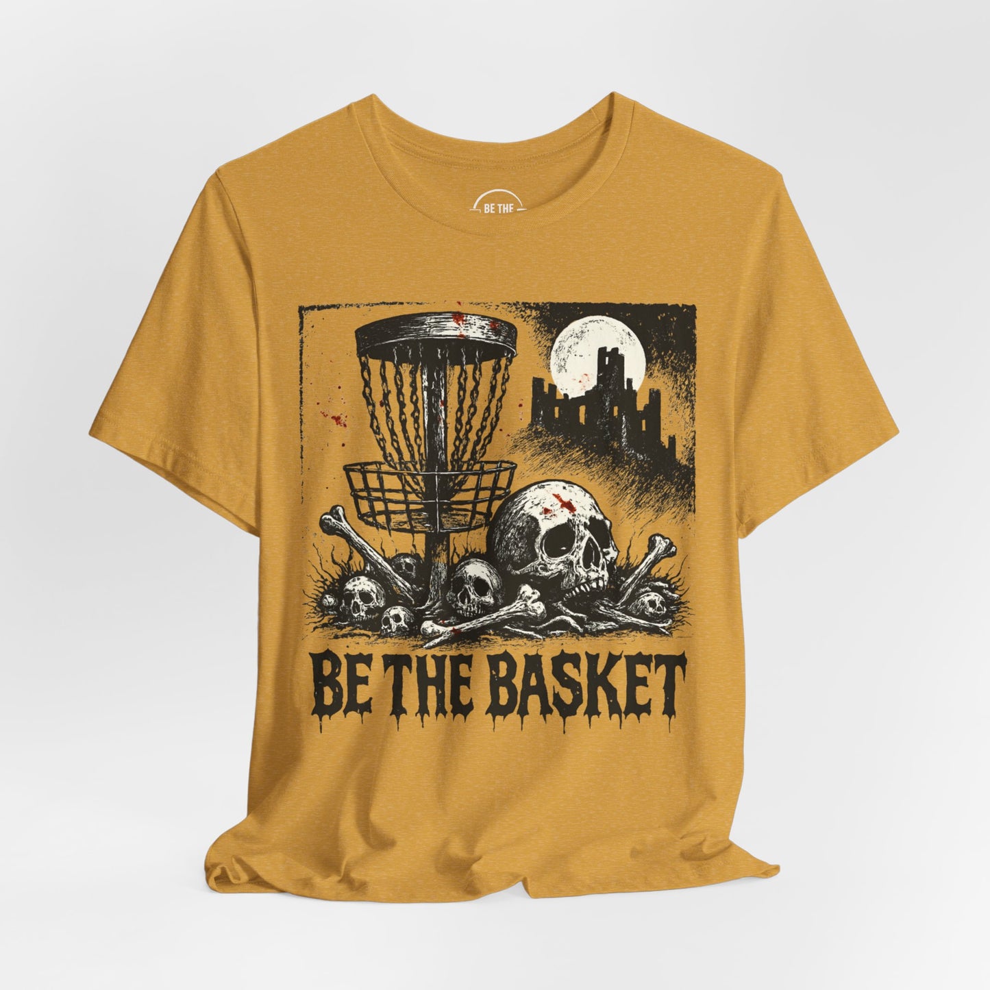 BE THE BASKET Disc Golf Halloween Design 6, Disc Golf Unisex T-Shirt