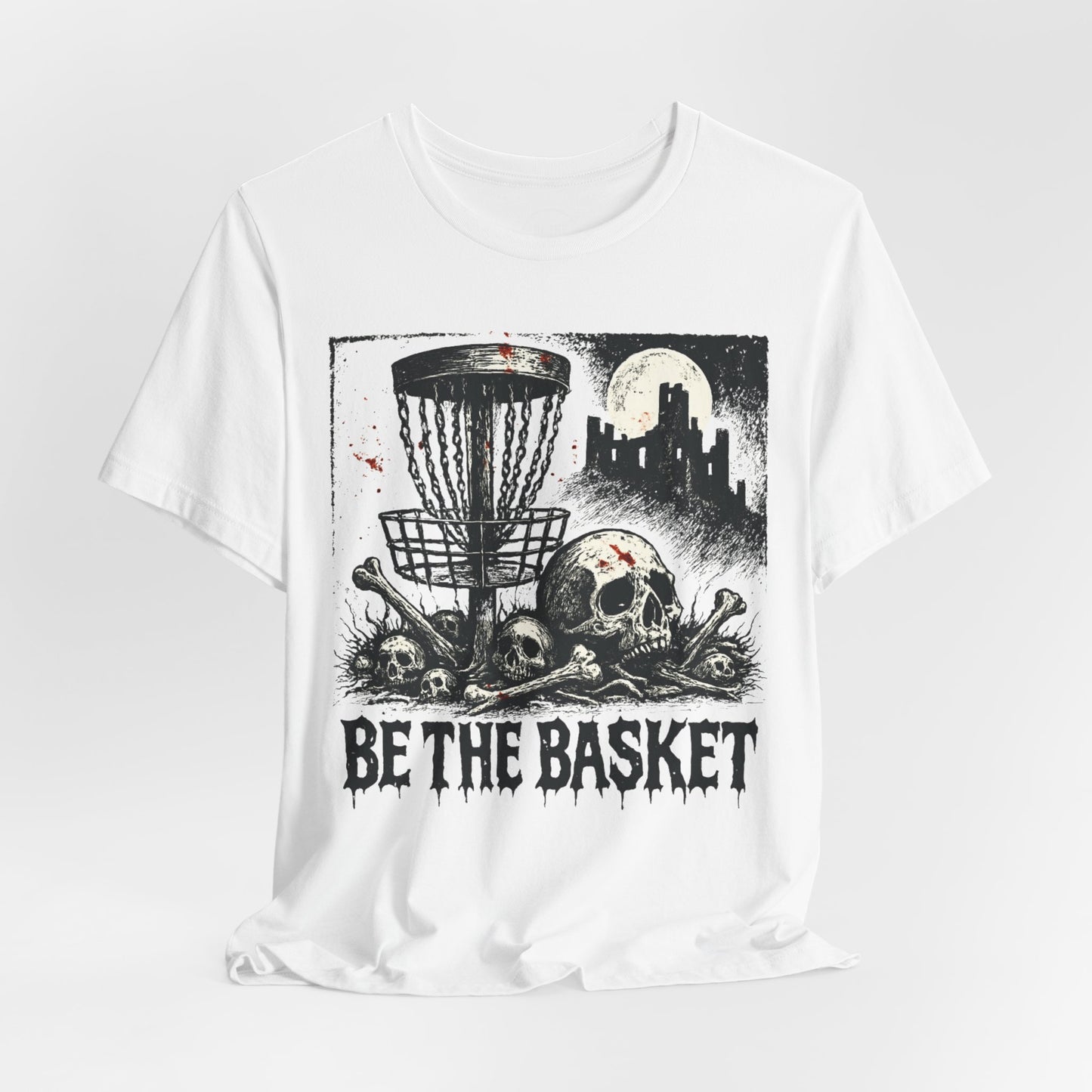 BE THE BASKET Disc Golf Halloween Design 6, Disc Golf Unisex T-Shirt