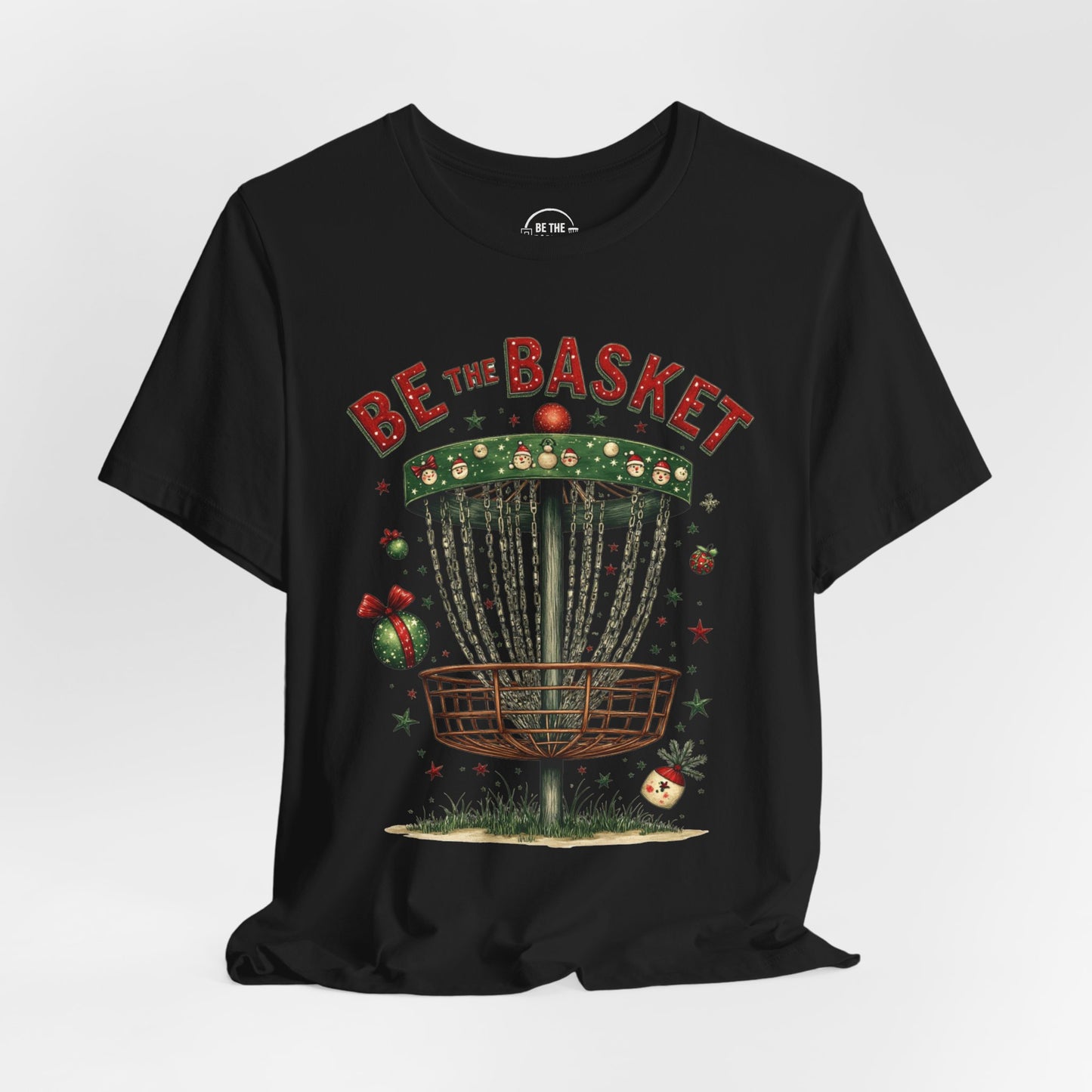 BE THE BASKET Disc Golf Christmas 8 - Disc Golf Unisex T-Shirt