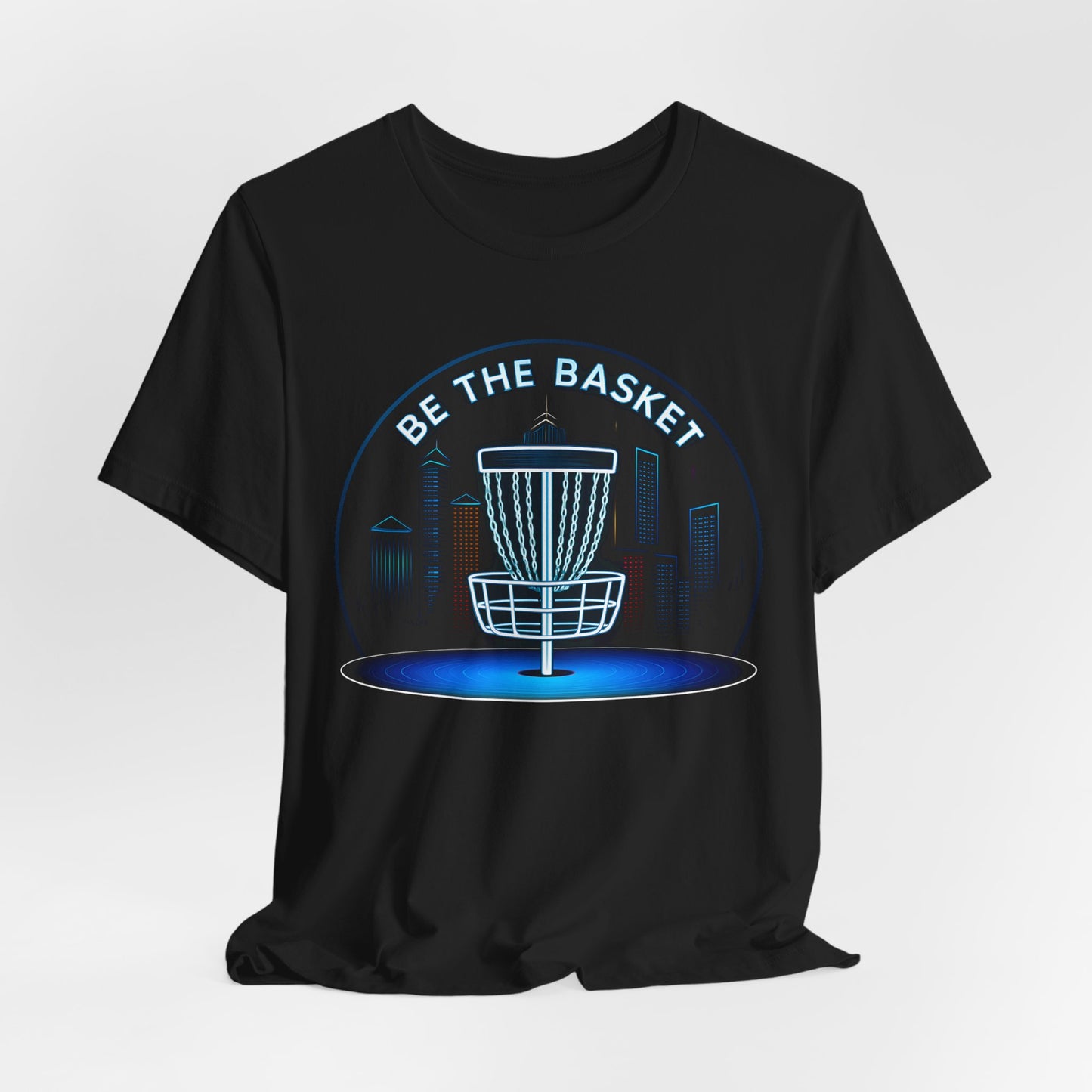BE THE BASKET Disc Golf Globe 2, Unisex T-Shirt, Disc Golf Shirt