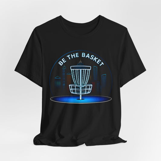 BE THE BASKET Disc Golf Globe 2, Unisex T-Shirt, Disc Golf Shirt